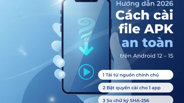 Cách cài file APK an toàn trên Android 12–15