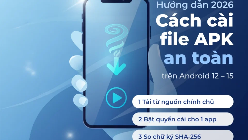 Cách cài file APK an toàn trên Android 12–15